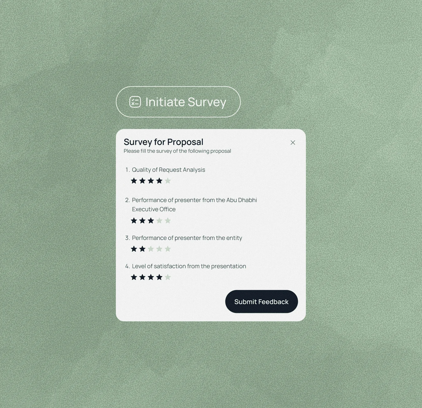 Voting modal