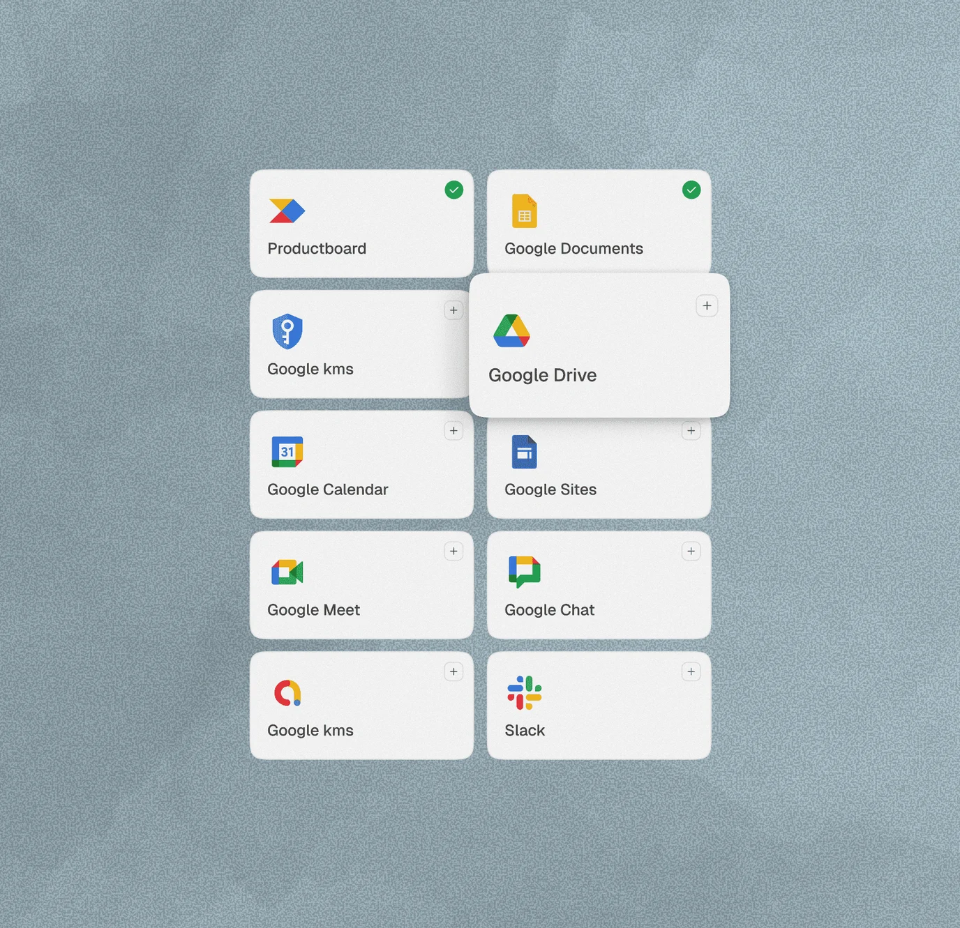 Connect applications screen