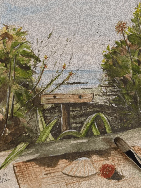 Watercolour painting by Vishnu