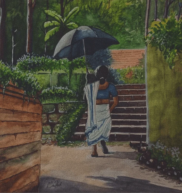 Watercolour painting by Vishnu